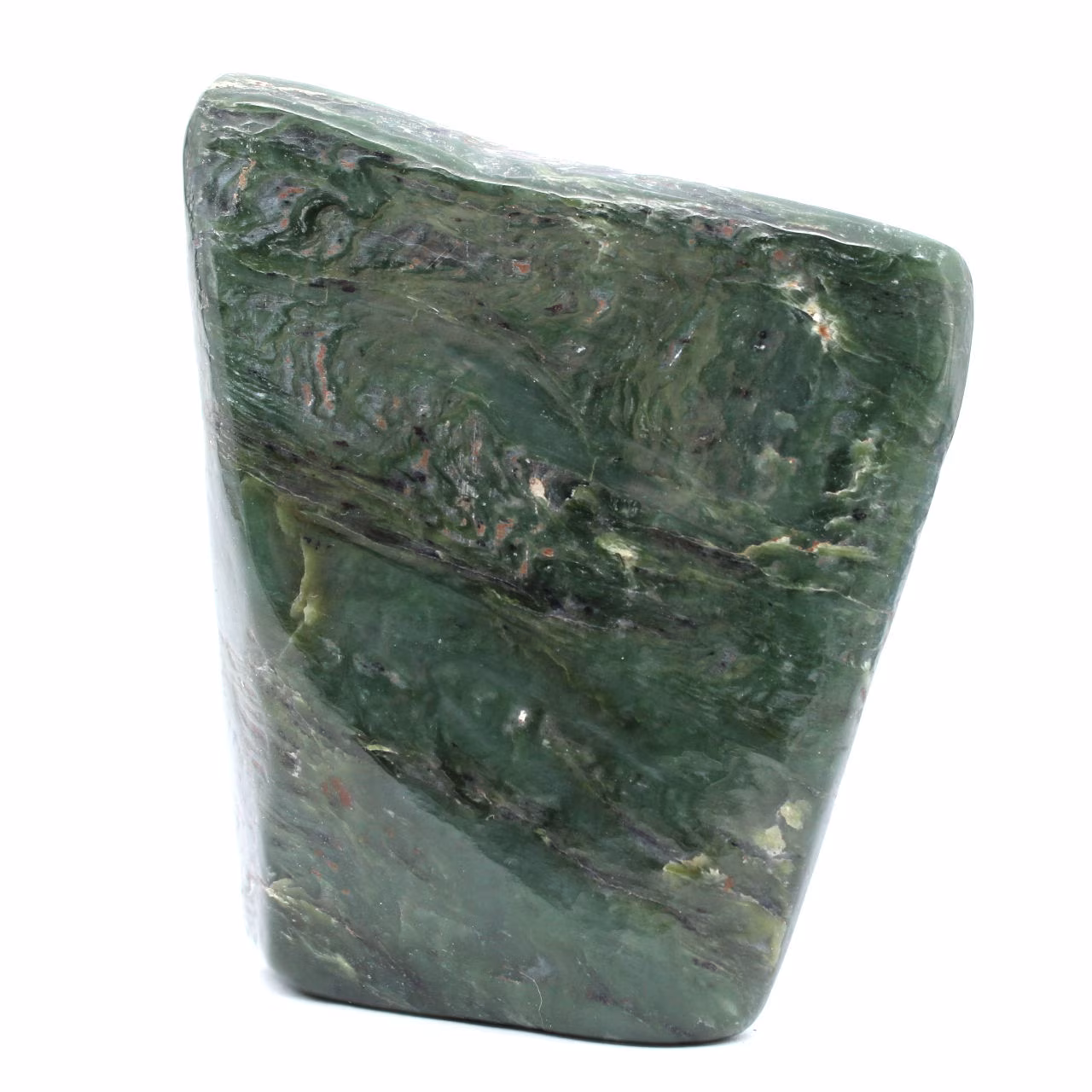 Polerad nephrite jade