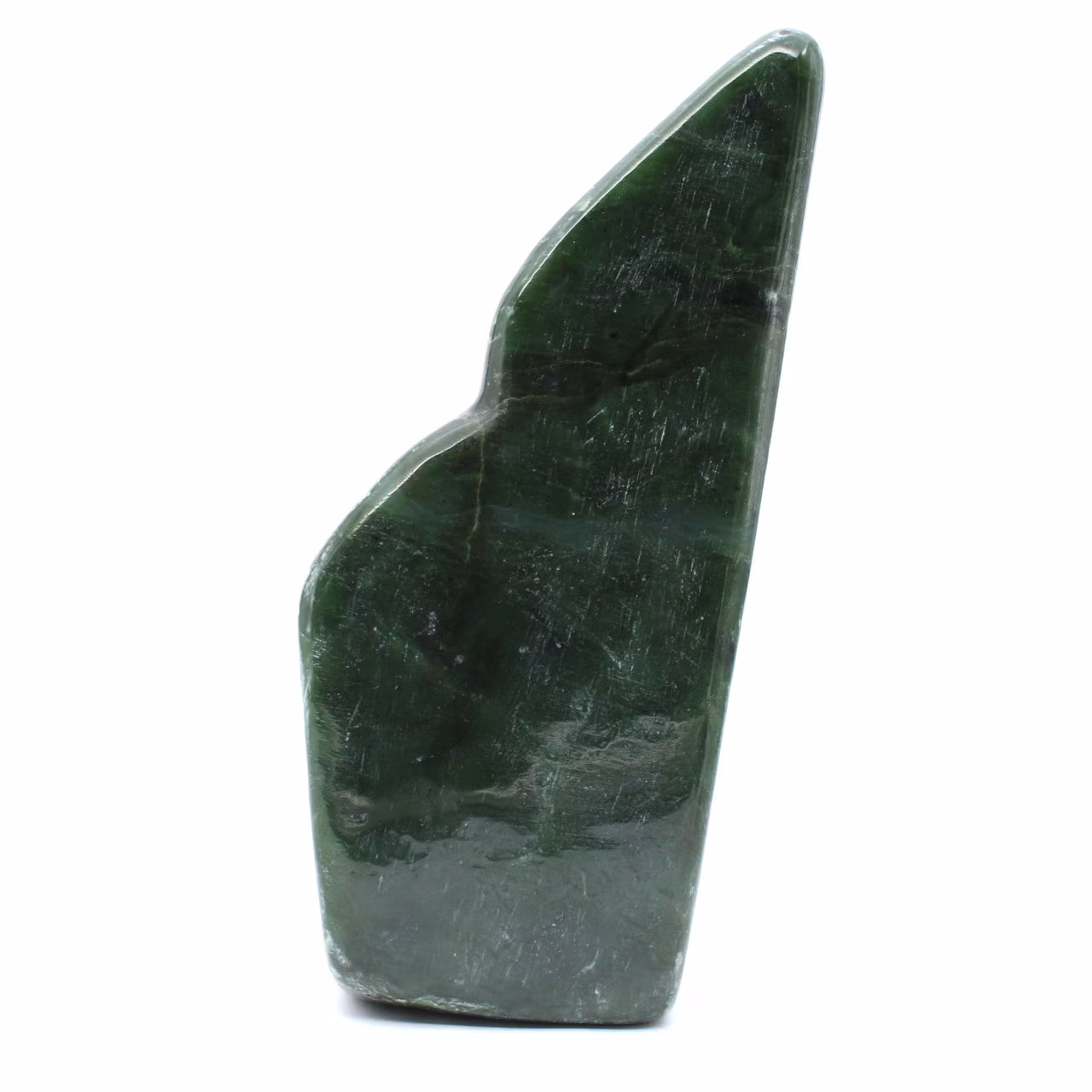 Nephrite jade polerad sten