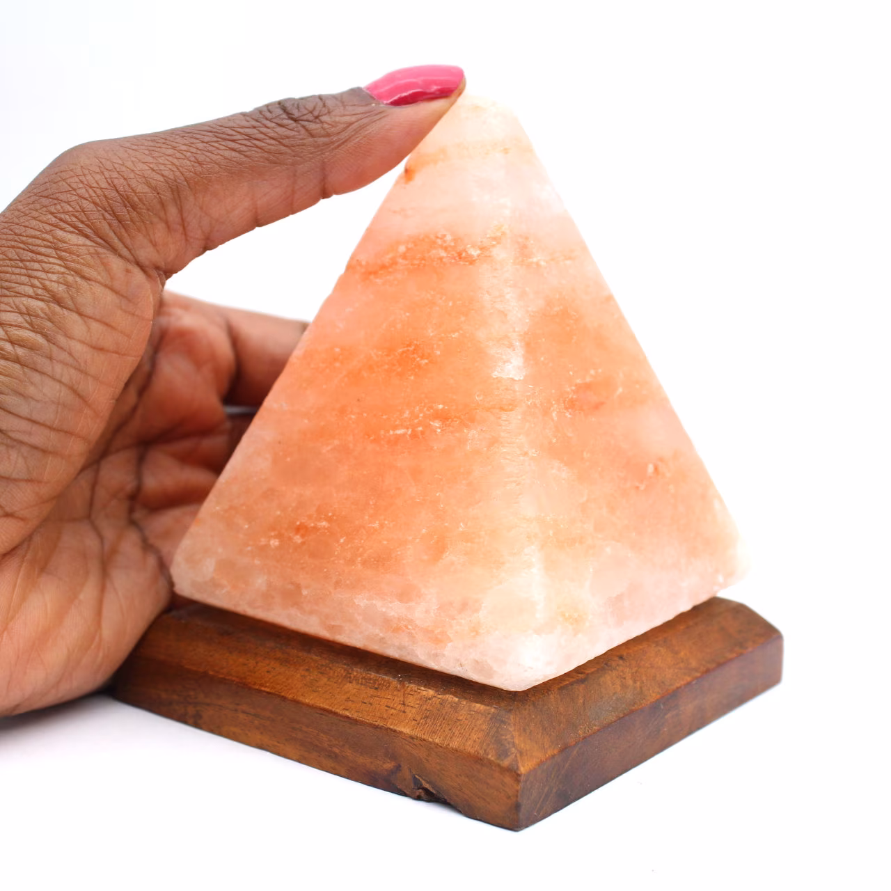 Himalaya rosa saltpyramidlampa