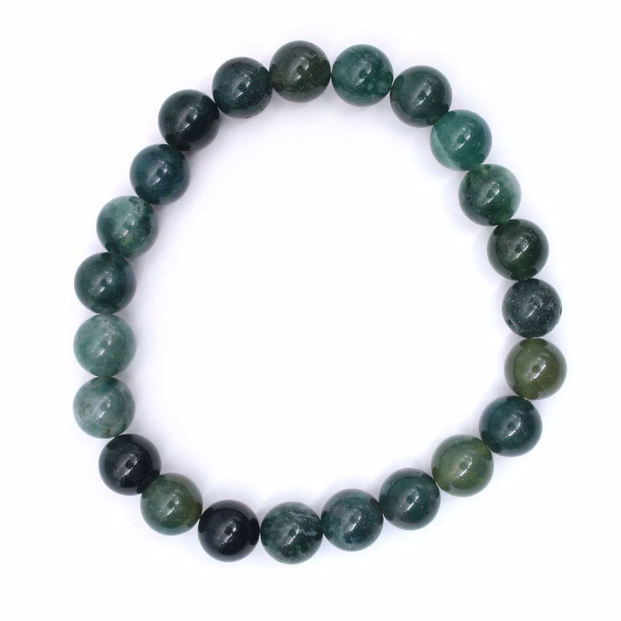 Moss agat armband