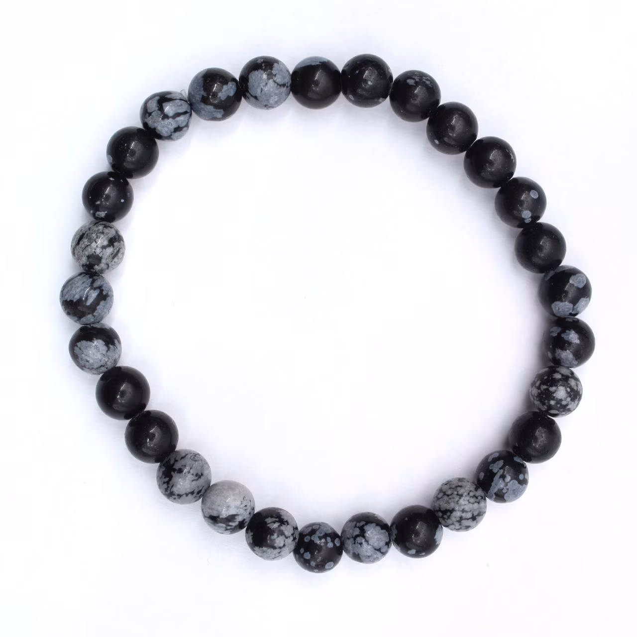 Snö obsidian armband