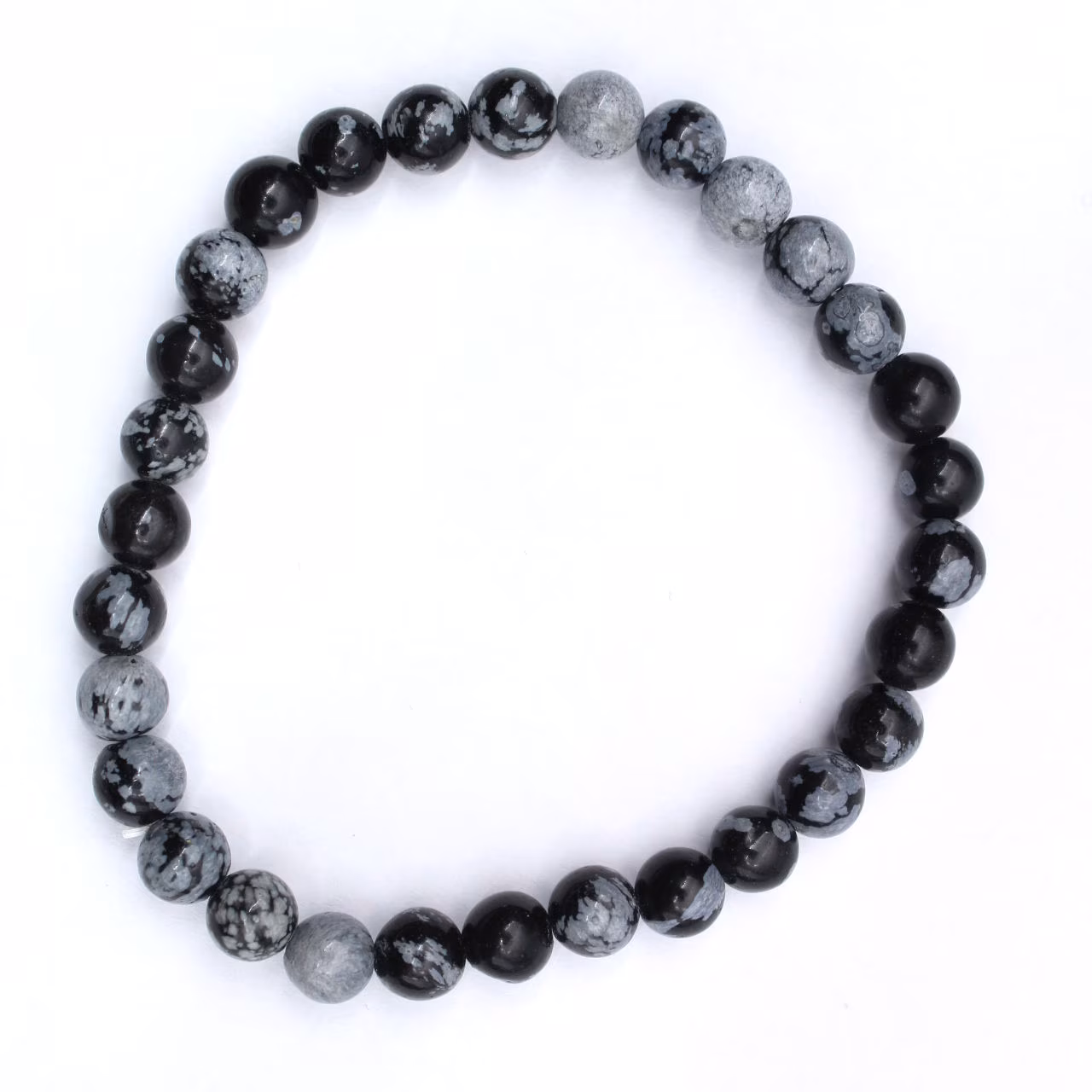 Snö obsidian armband