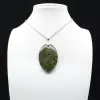 Ovalt grönt opalhänge - 0