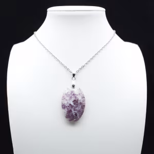 Ovalt Lepidolite hänge