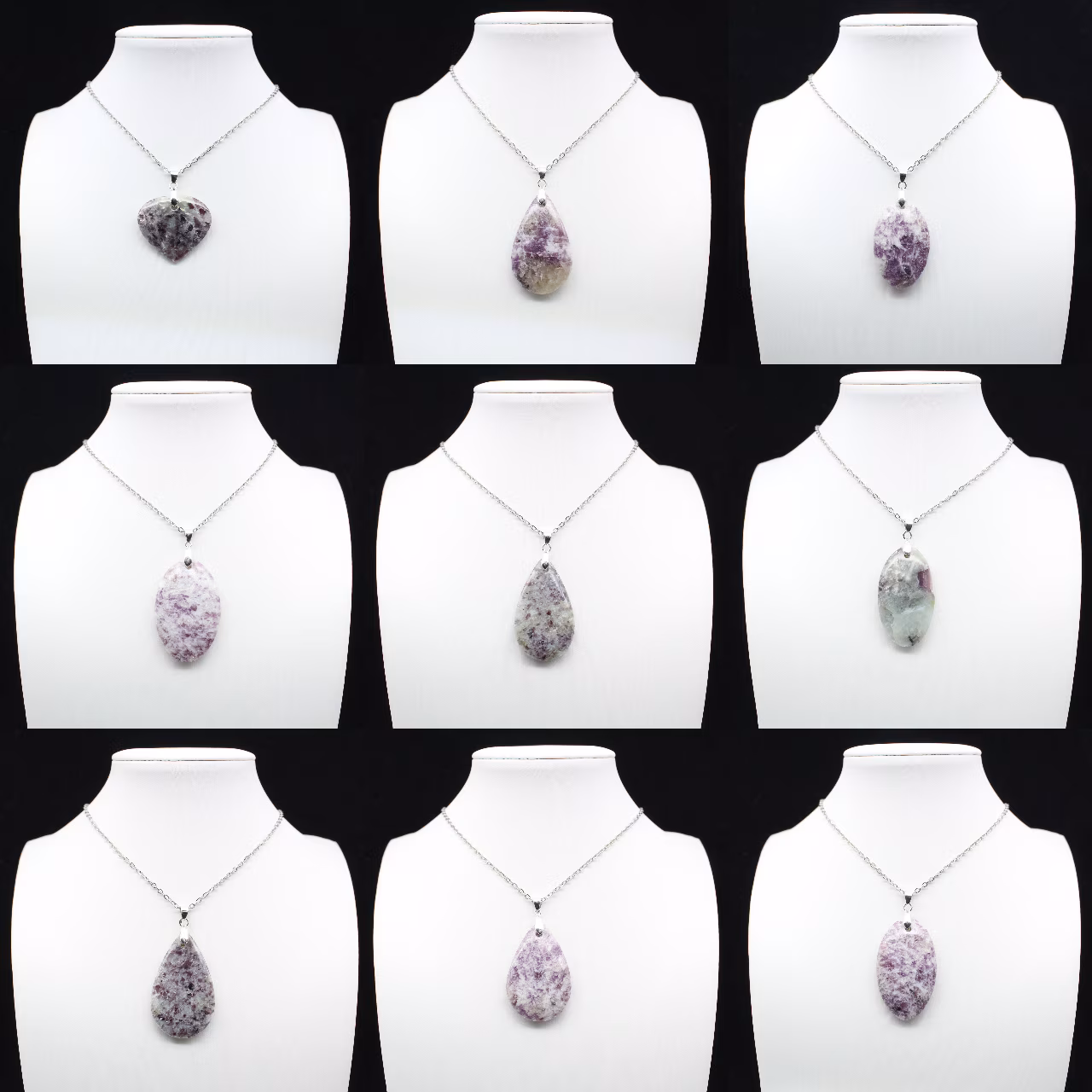 Lepidolite Drop Pendant