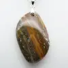 Orbicular Jasper Flame Pendant - 2