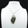 Orbicular Jasper Flame Pendant - 0