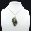 Orbicular Jasper Flame Pendant - 1