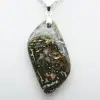 Orbicular Jasper Flame Pendant - 2