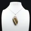 Orbicular Jasper Flame Pendant - 0