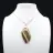 Orbicular Jasper Flame Pendant