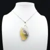 Orbicular Jasper Flame Pendant - 1