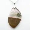Orbicular Jasper Flame Pendant - 2