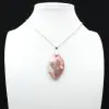 Orbicular Jasper Leaf Pendel - 1