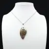 Orbicular Jasper Leaf Pendel - 1