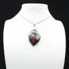 Rosa Tourmaline Inclusion Flame Pendant - 0