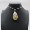 Flower agate drop hänge - 0