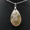 Flower agate drop hänge - 1