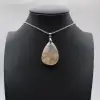 Flower agate drop hänge - 0