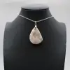 Flower agate drop hänge - 0