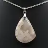 Flower agate drop hänge - 1