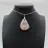 Flower agate drop hänge