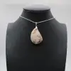 Flower agate drop hänge - 0