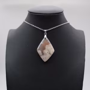 Blomma agat diamanthänge