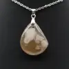 Flower agate drop hänge - 1