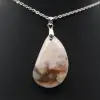 Flower agate drop hänge - 1
