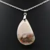 Flower agate drop hänge - 2