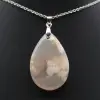 Flower agate drop hänge - 2