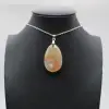Flower agate drop hänge - 0