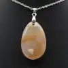 Flower agate drop hänge - 1