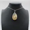 Flower agate drop hänge - 0
