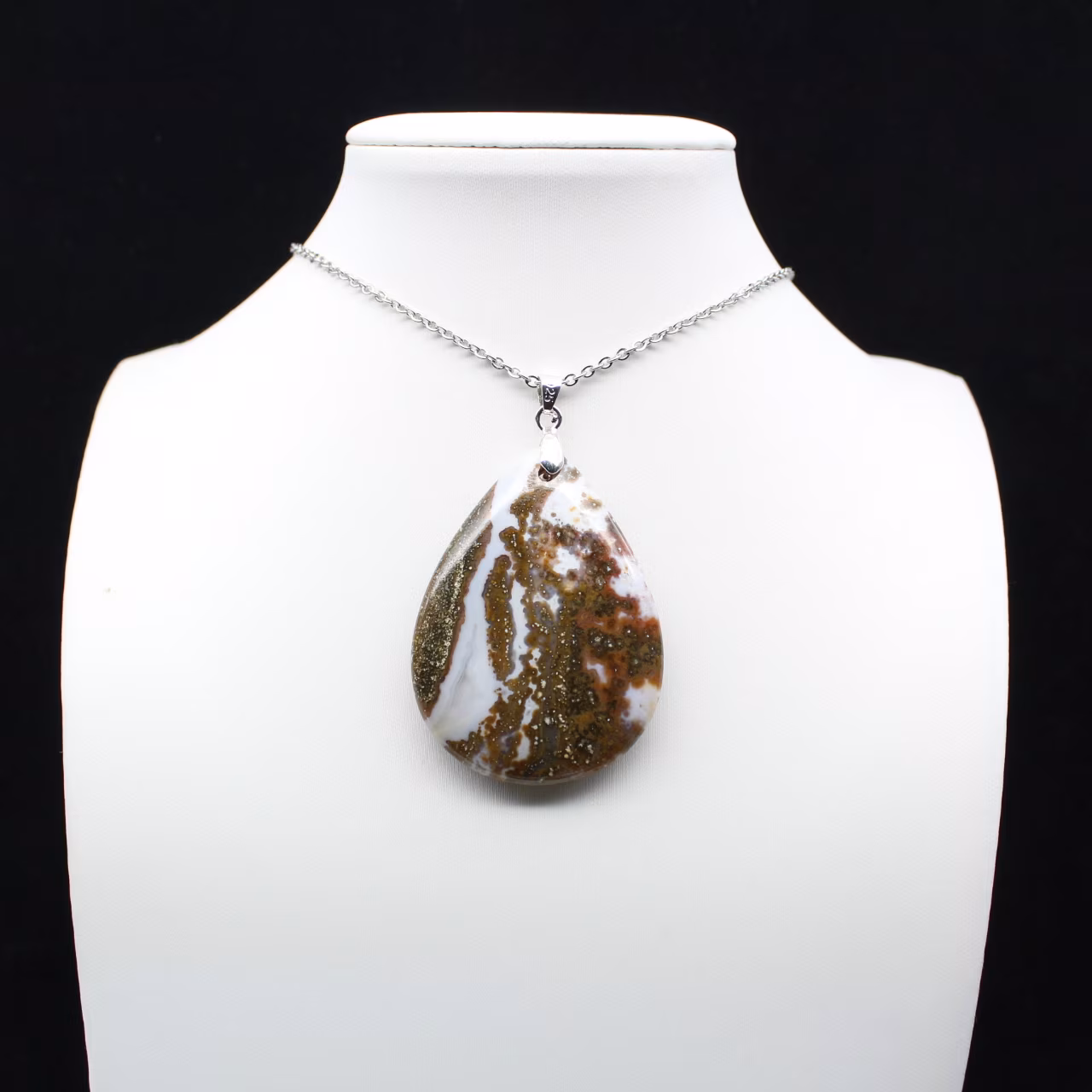 Imperial Jaspis Drop Pendant