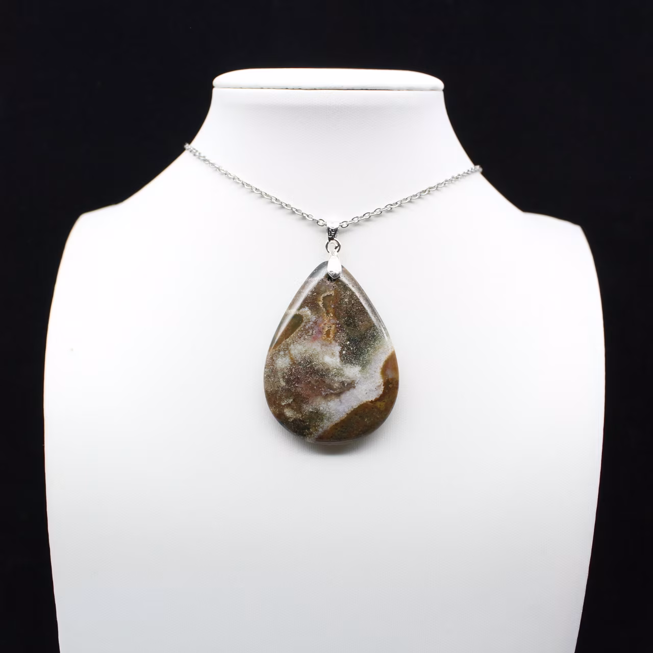 Imperial Jaspis Drop Pendant