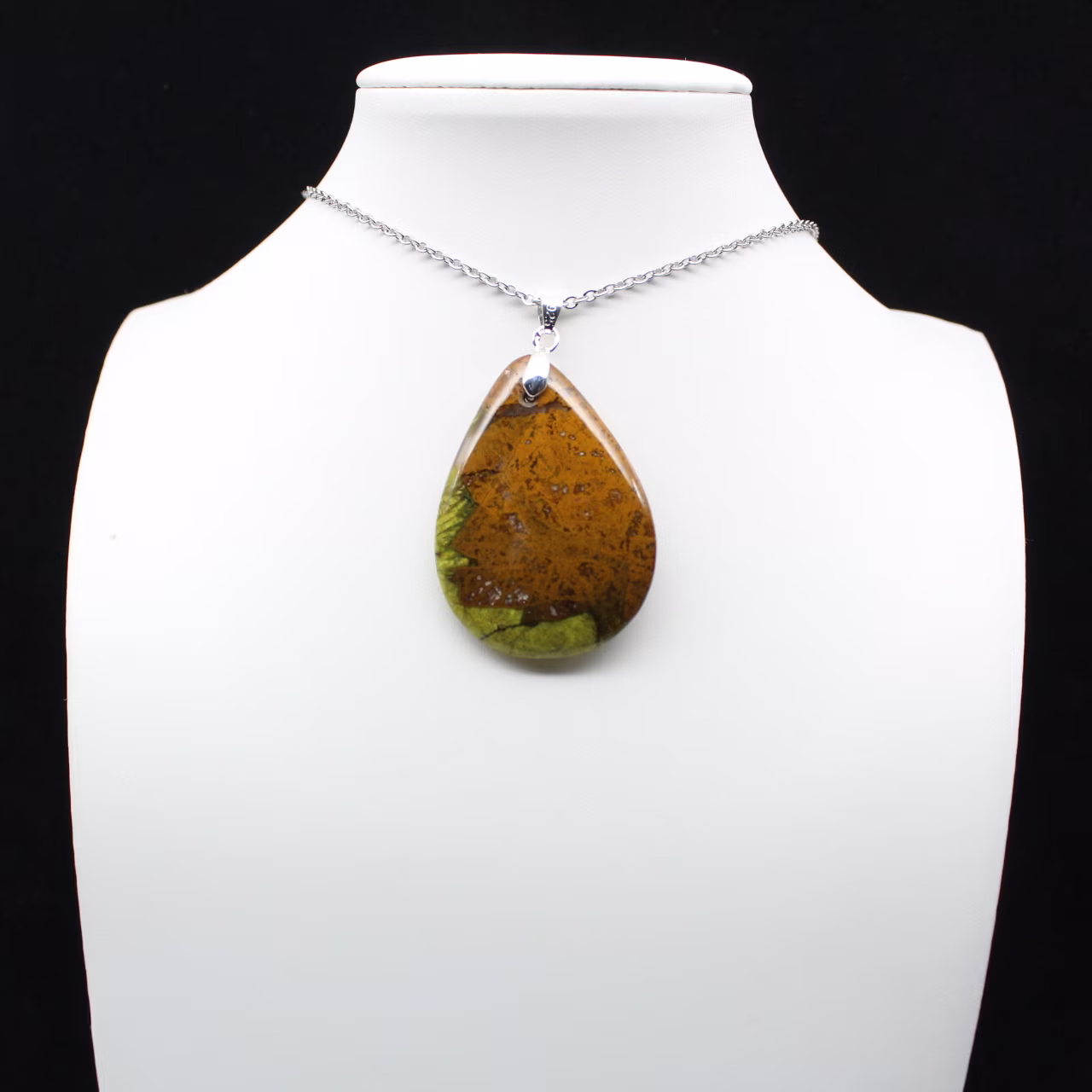 Imperial Jaspis Drop Pendant