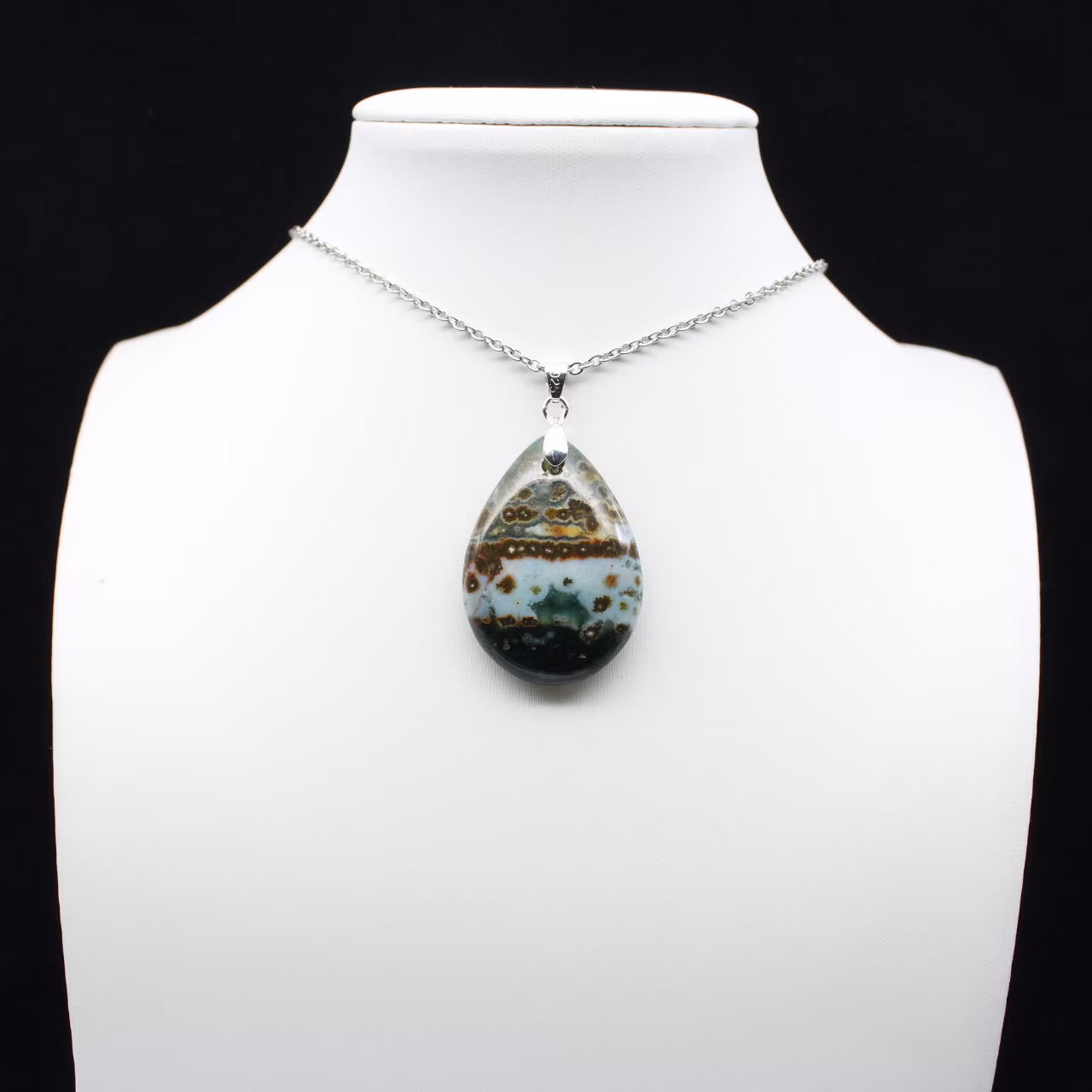 Imperial Jaspis Drop Pendant