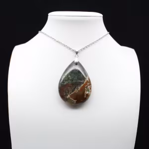 Imperial Jaspis Drop Pendant