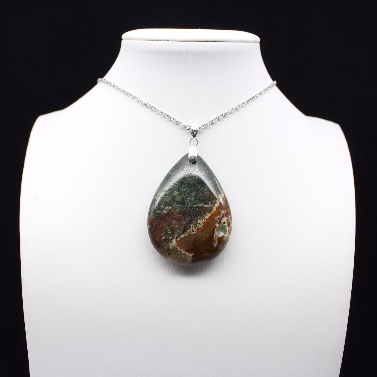 Imperial Jaspis Drop Pendant