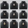 Flower agate drop hänge - 0