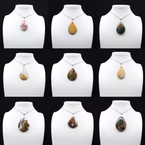 Imperial Jaspis Drop Pendant