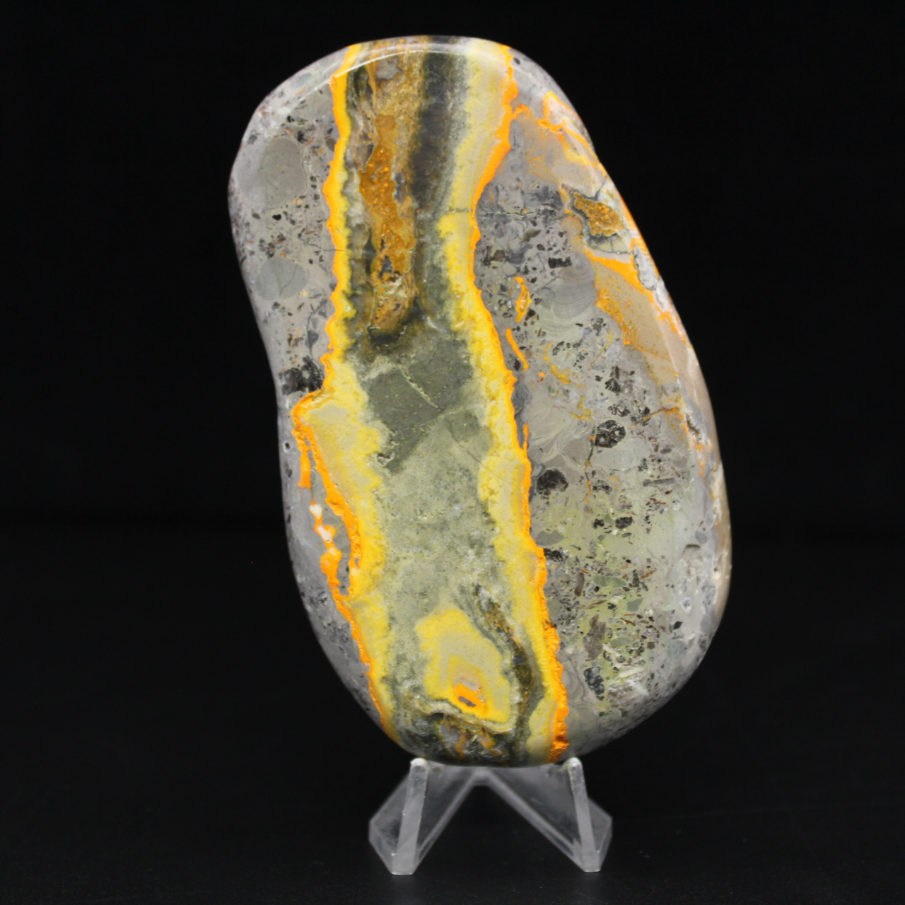 Humla Jaspis Naturlig Polerad Ornament