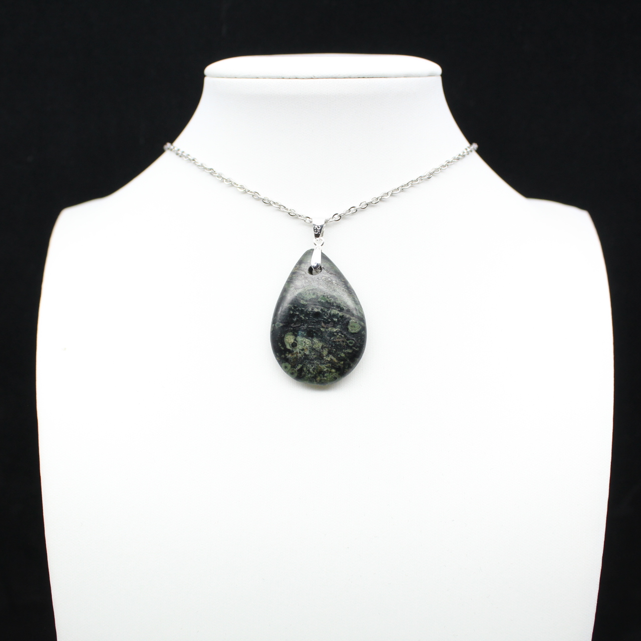 Kambamba Jasper Teardrop hängsmycke