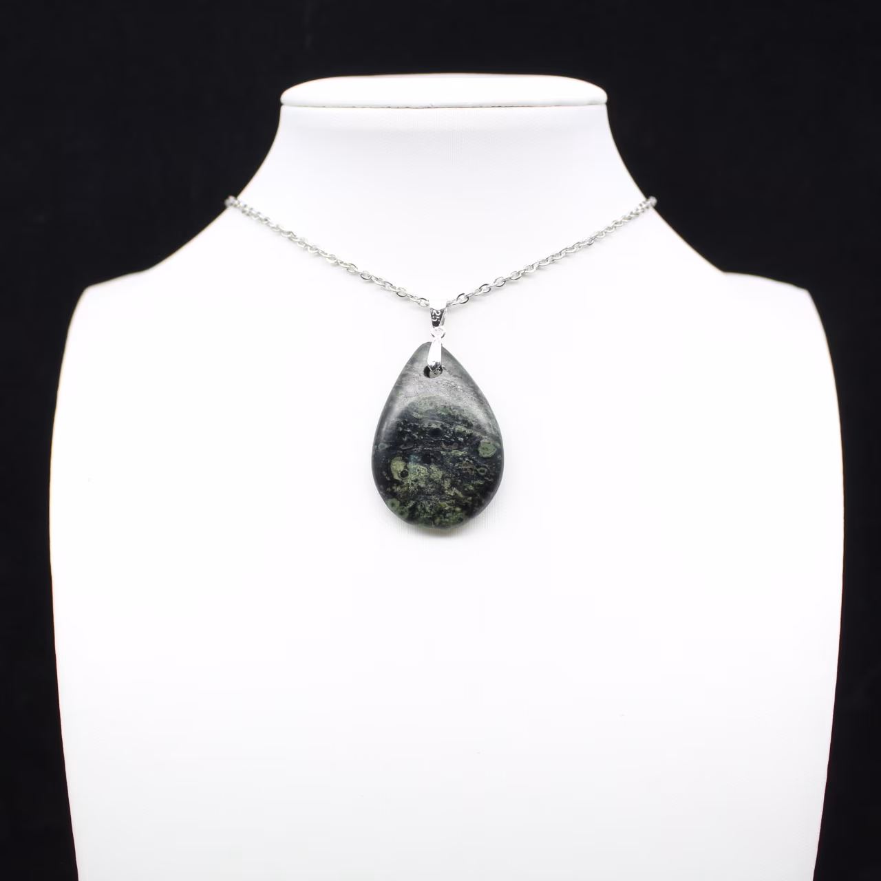 Kambamba Jasper Teardrop hängsmycke