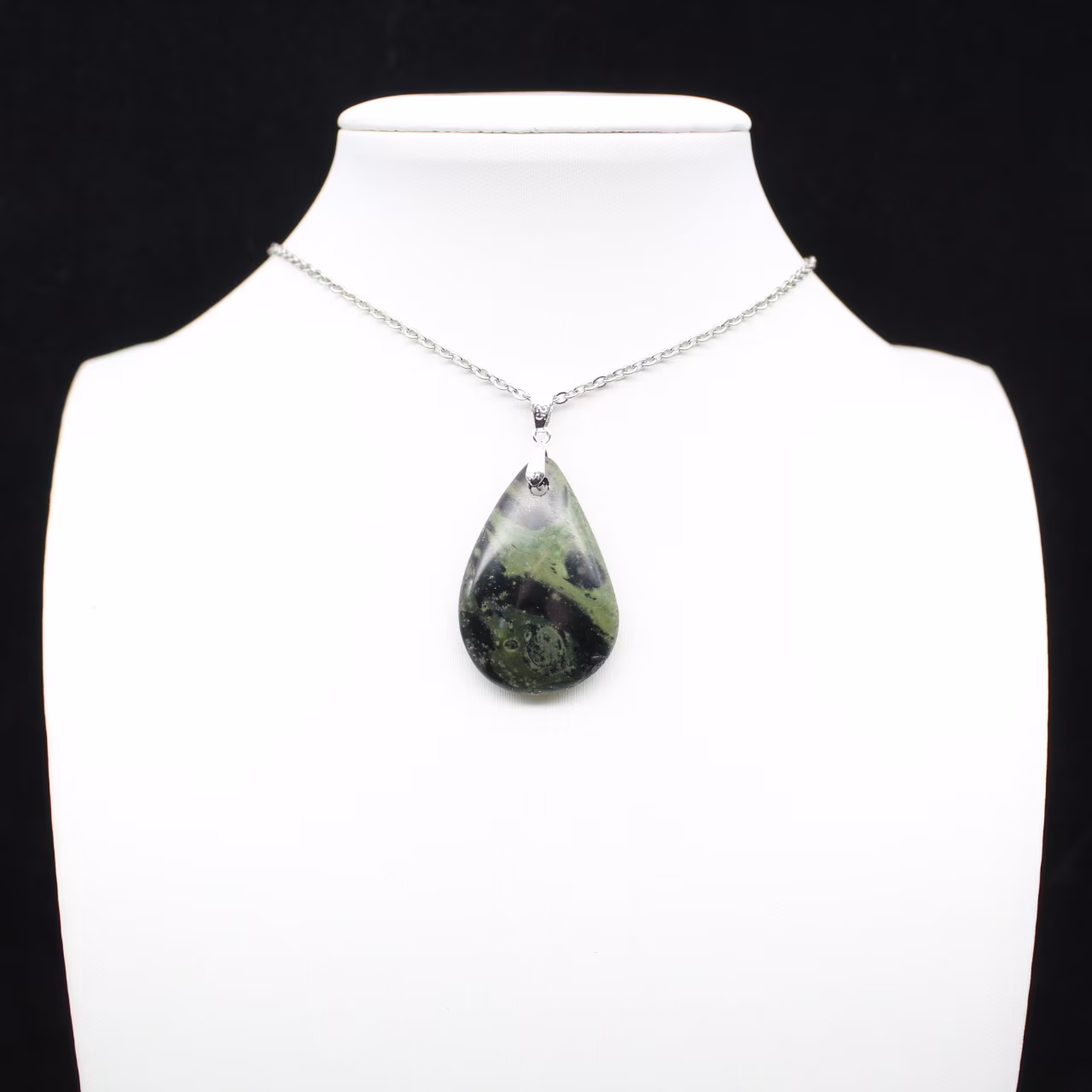 Kambamba Jasper Teardrop hängsmycke