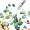 Mineralträd med ametistbas och blad gjorda av olika mineraler - 15