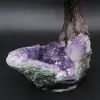 Mineralträd med ametistbas och rosenkvartsblad - 10