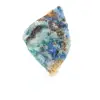 Polerad Azurit Malakit skiva kvalitetsrå mineral - 3